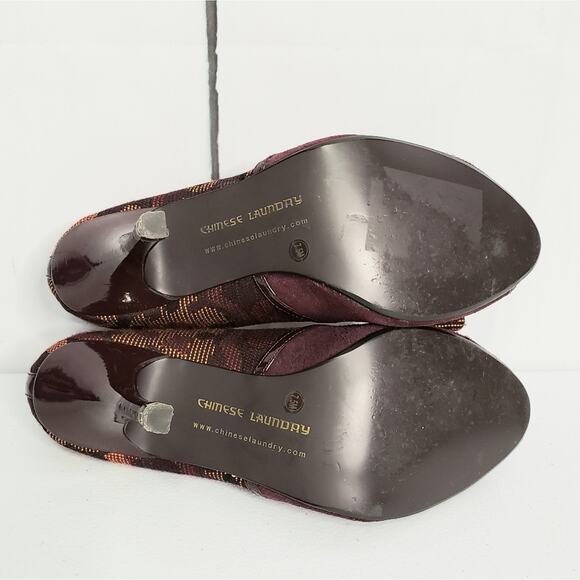 Chinese Laundry Dazzling Bow Suede Leather Pumps - Picture 6 of 8